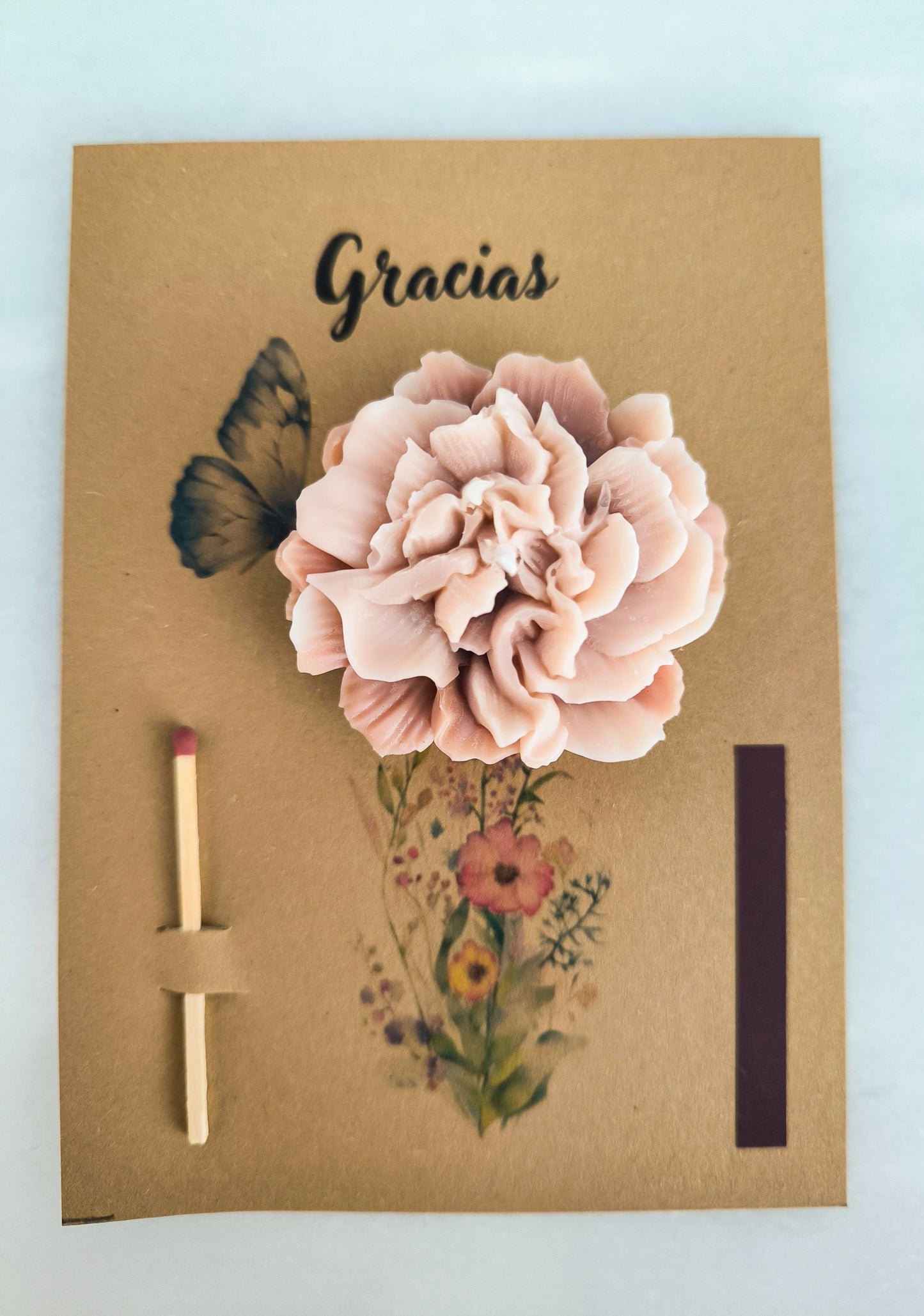 TARJETA VELA "GRACIAS" - COLOR