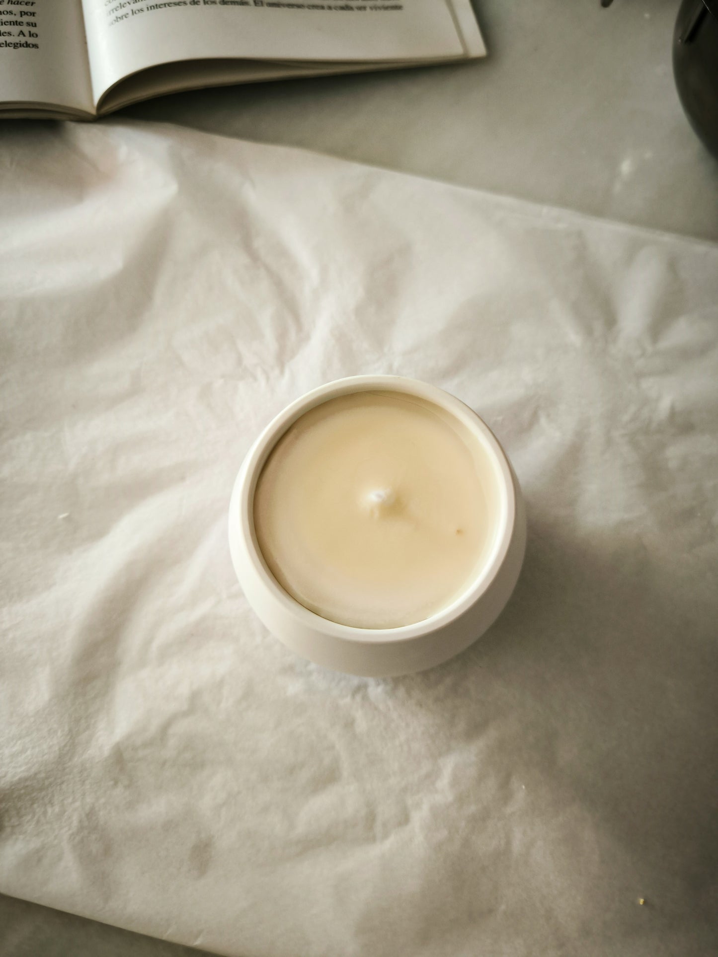 VELA ALBA pequeña - artesana y aromática