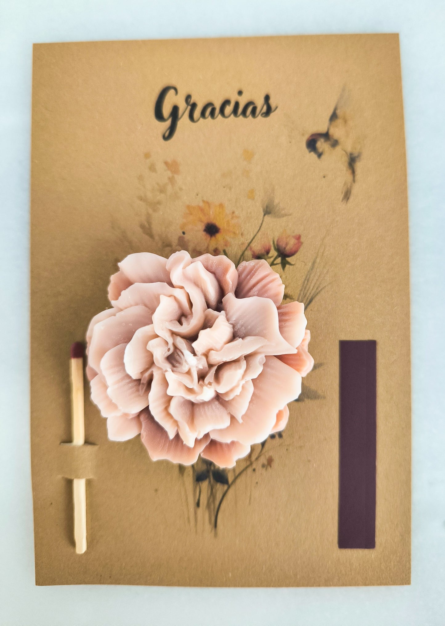 TARJETA VELA "GRACIAS" - COLOR