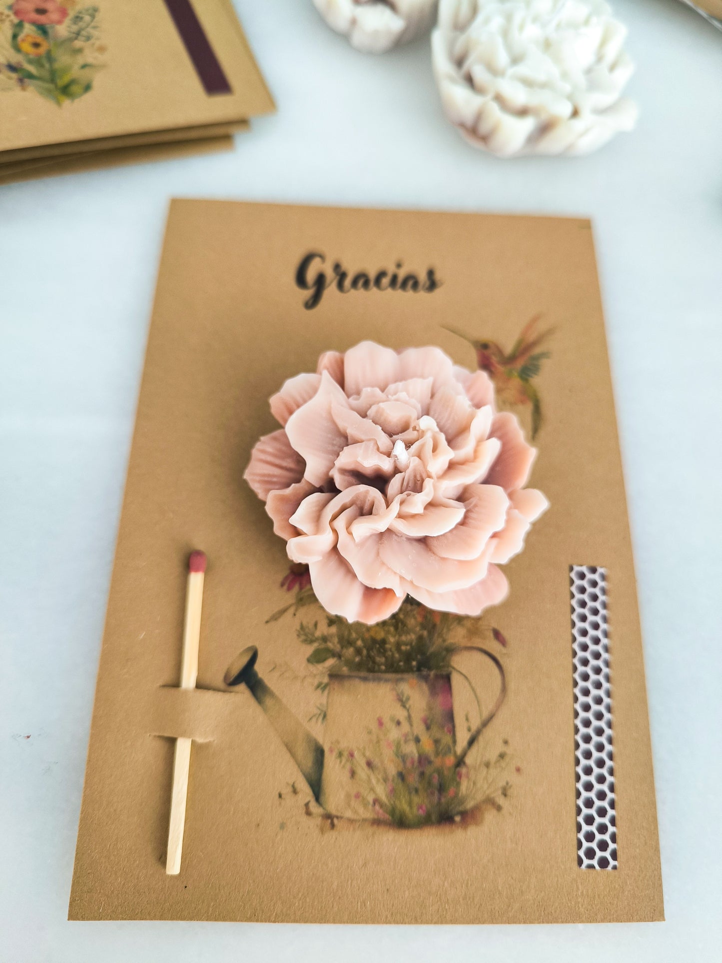TARJETA VELA "GRACIAS" - COLOR